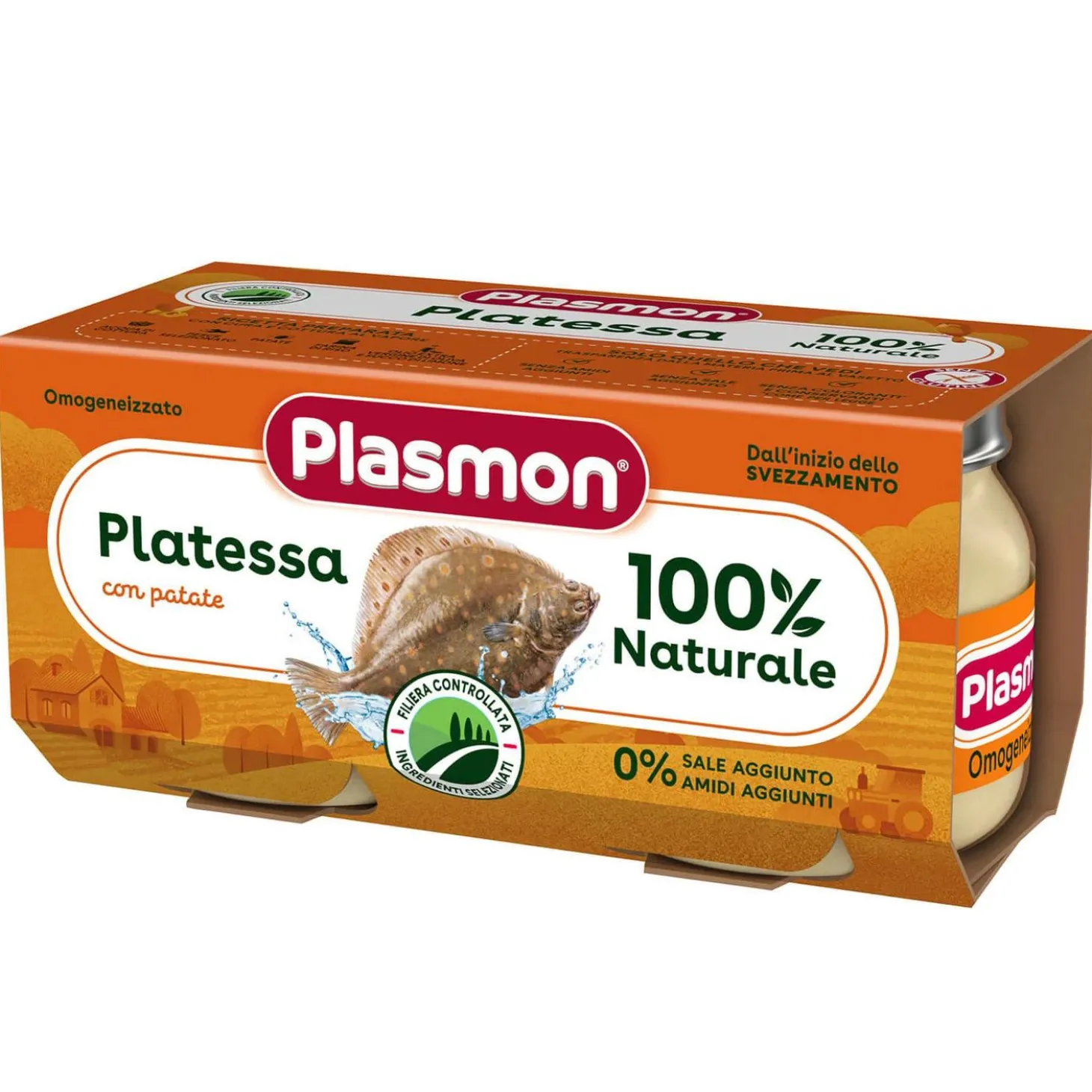 Omogeneizzato Platessa: Confezione 2x80 gr