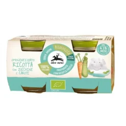 Omogeneizzato Ricotta, Zucchine e Carote 2x80gr