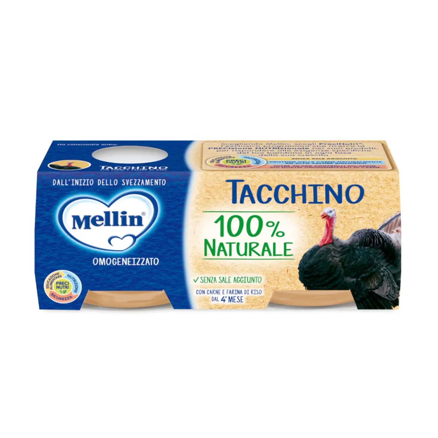 Omogeneizzato Tacchino: Confezione 2x80gr
