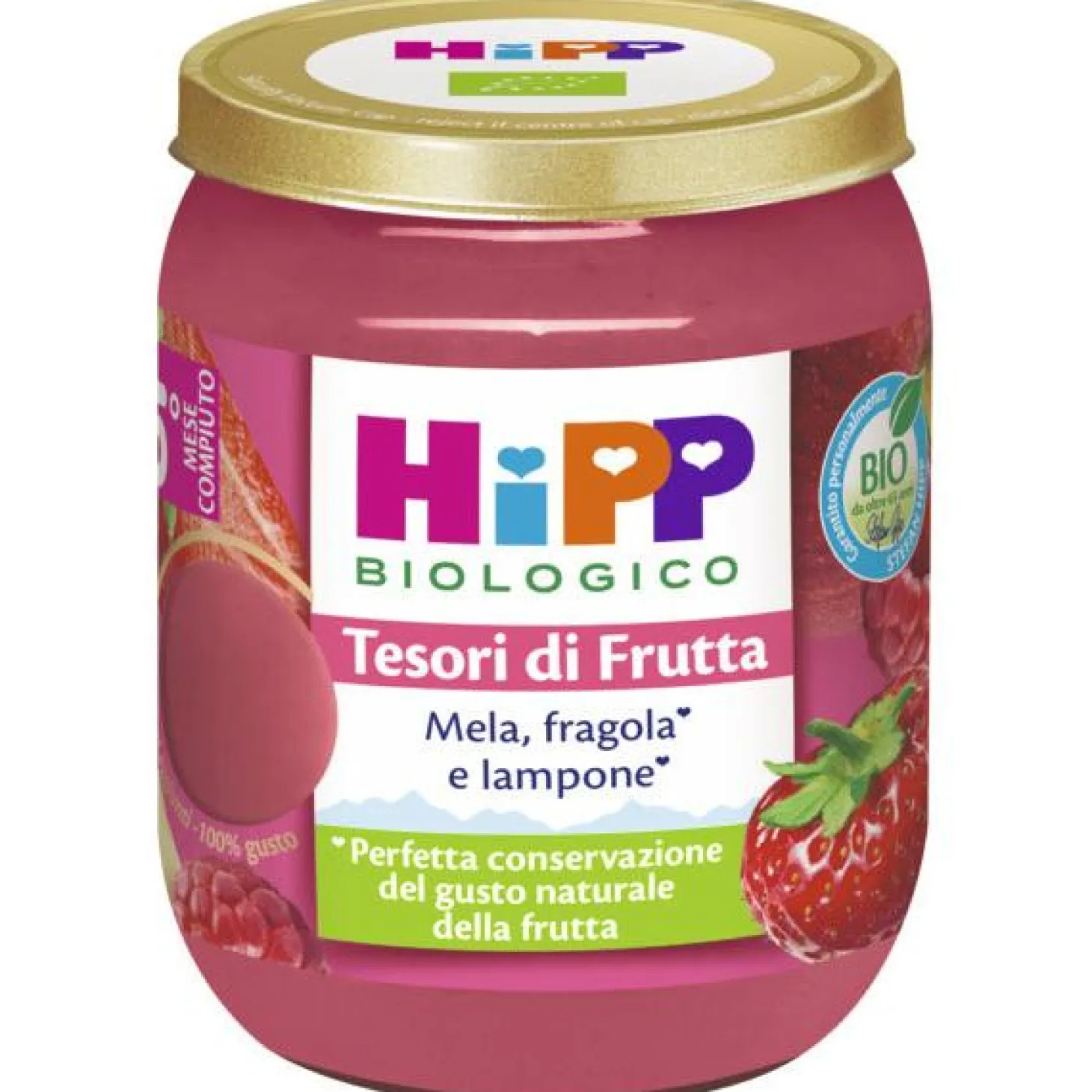 Omogeneizzato Tesori Di Frutta Mela Fragola E Lampone: Confezione 160 gr