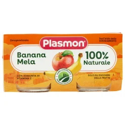 Omogenizzato Frutta Banana Mela: Confezione 2x80 gr