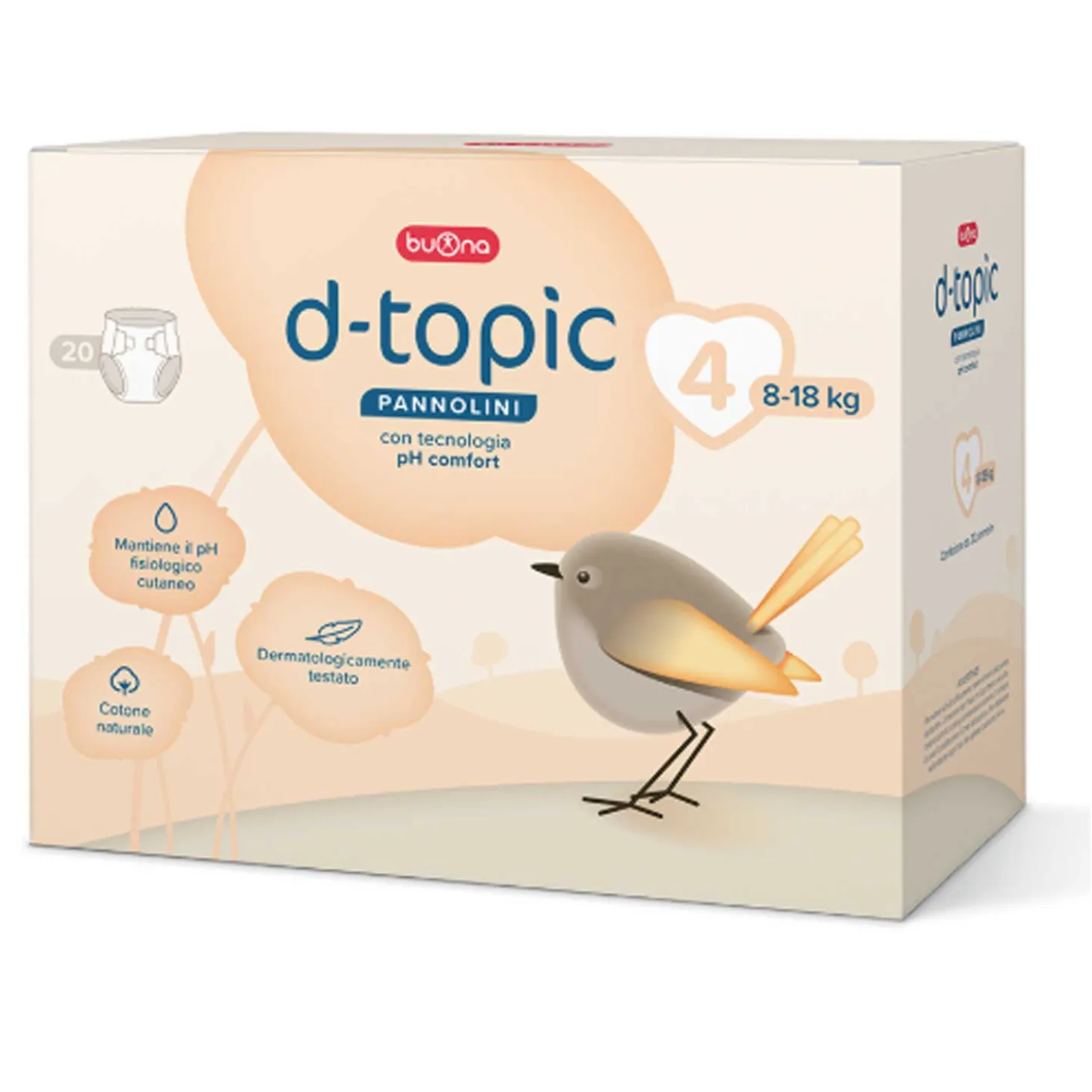 Pannolini D Topic Taglia 4