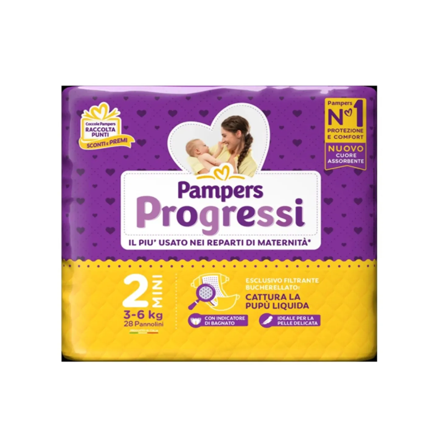 Pannolini Progressi Pacco Singolo Taglia 2 Mini 28pz