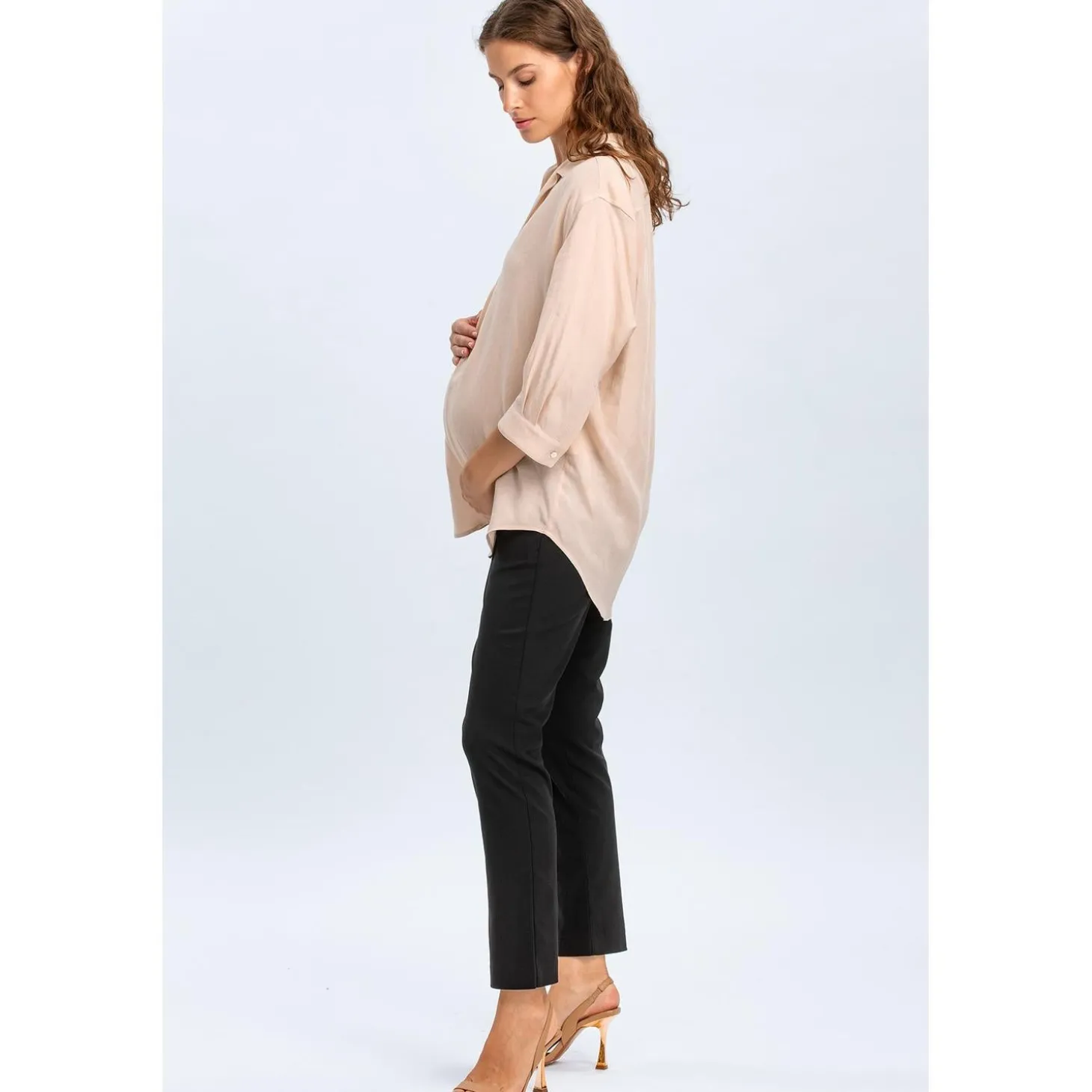 Pantaloni Premaman Elasticizzati Neri