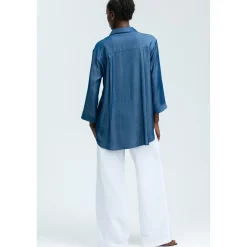 Pantaloni Premaman in Lino Bianchi