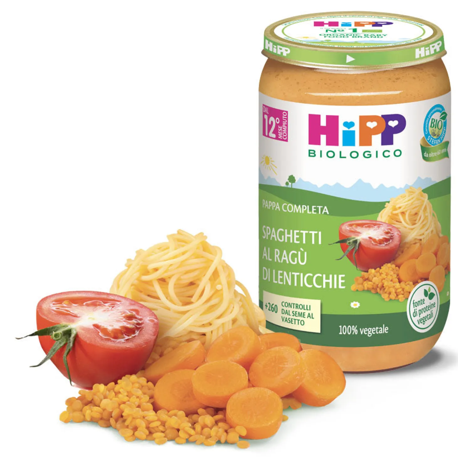 Pappa Pronta Spaghetti Al Ragù Di Lenticchie: Confezione 250 gr