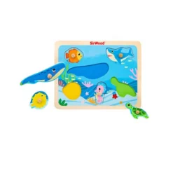 Puzzle Animali In Legno