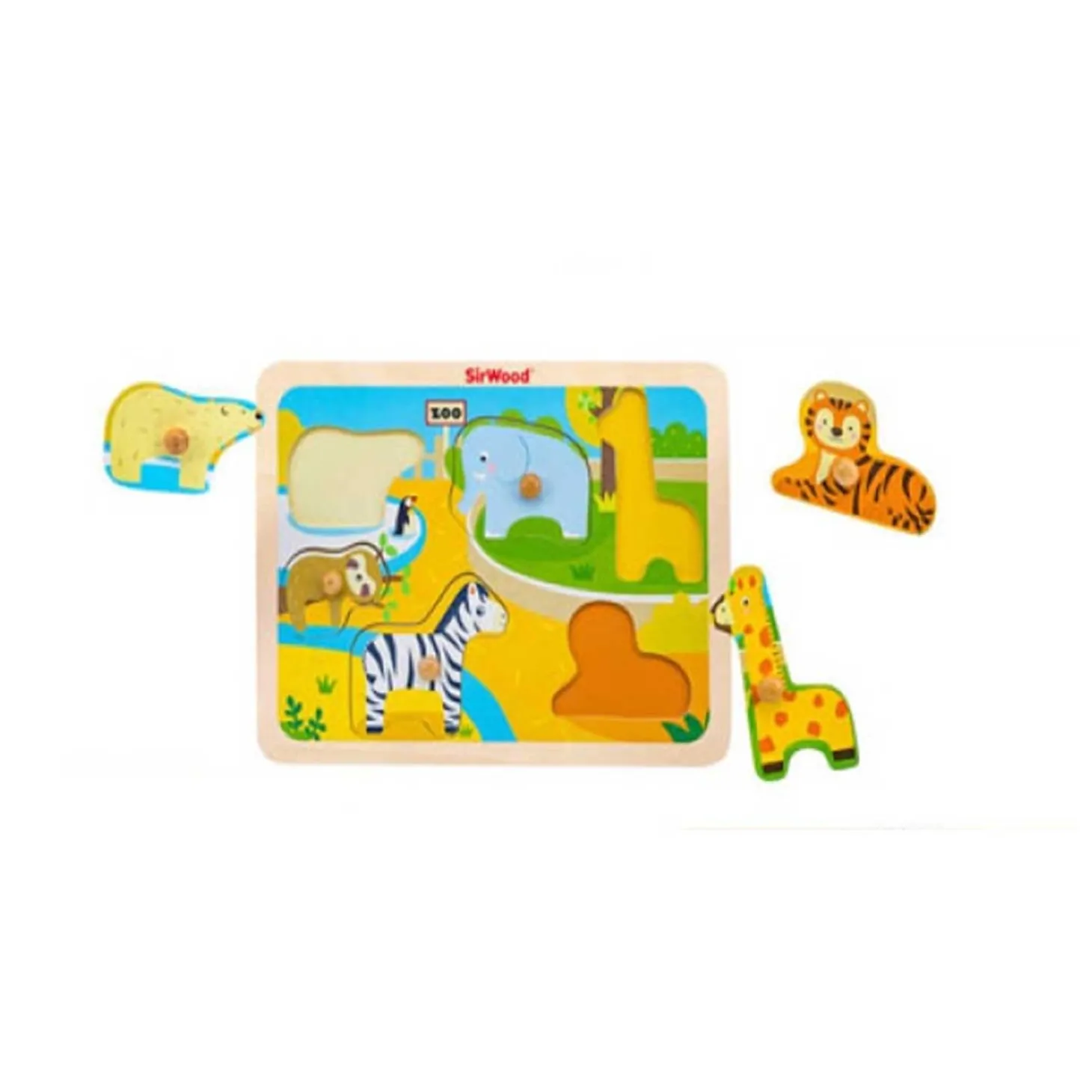 Puzzle Animali In Legno