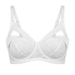 Reggiseno Allattamento Con Pizzo Rebrodè Coppa B Bianco