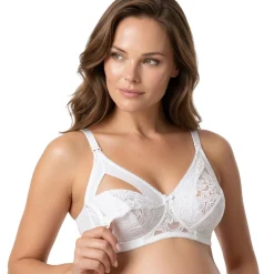 Reggiseno Allattamento Con Pizzo Rebrodè Coppa C Bianco