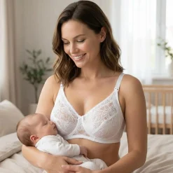 Reggiseno Allattamento Con Pizzo Rebrodè Coppa D Bianco