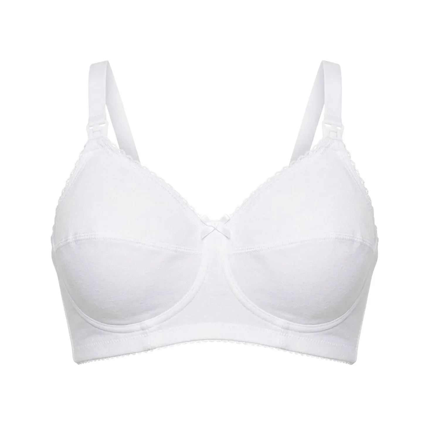 Reggiseno Allattamento Cotone Coppa D Bianco