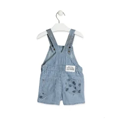 Salopette di Jeans a Righe Baby Bambino