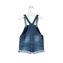 Salopette in Felpa effetto Jeans Baby Bambino