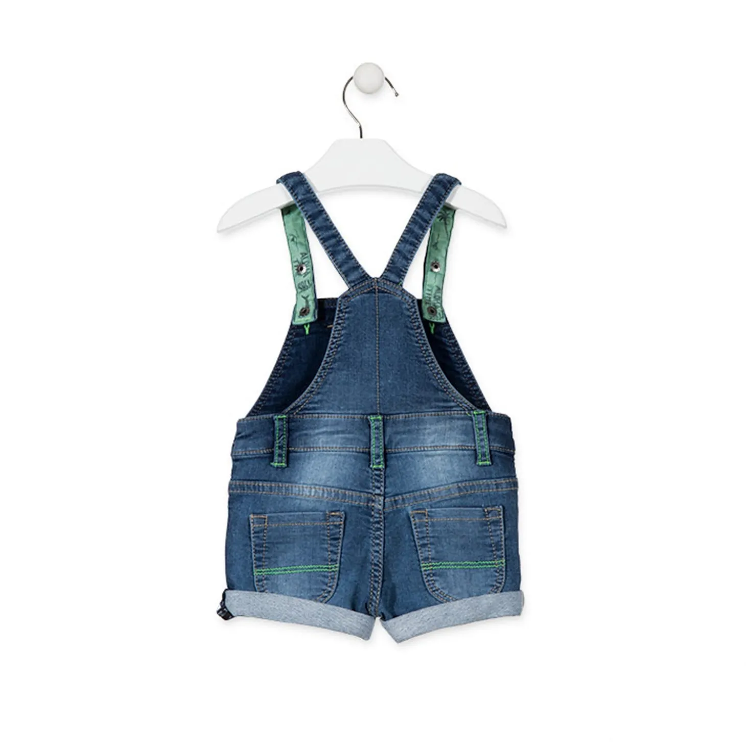 Salopette in Felpa effetto Jeans Baby Bambino