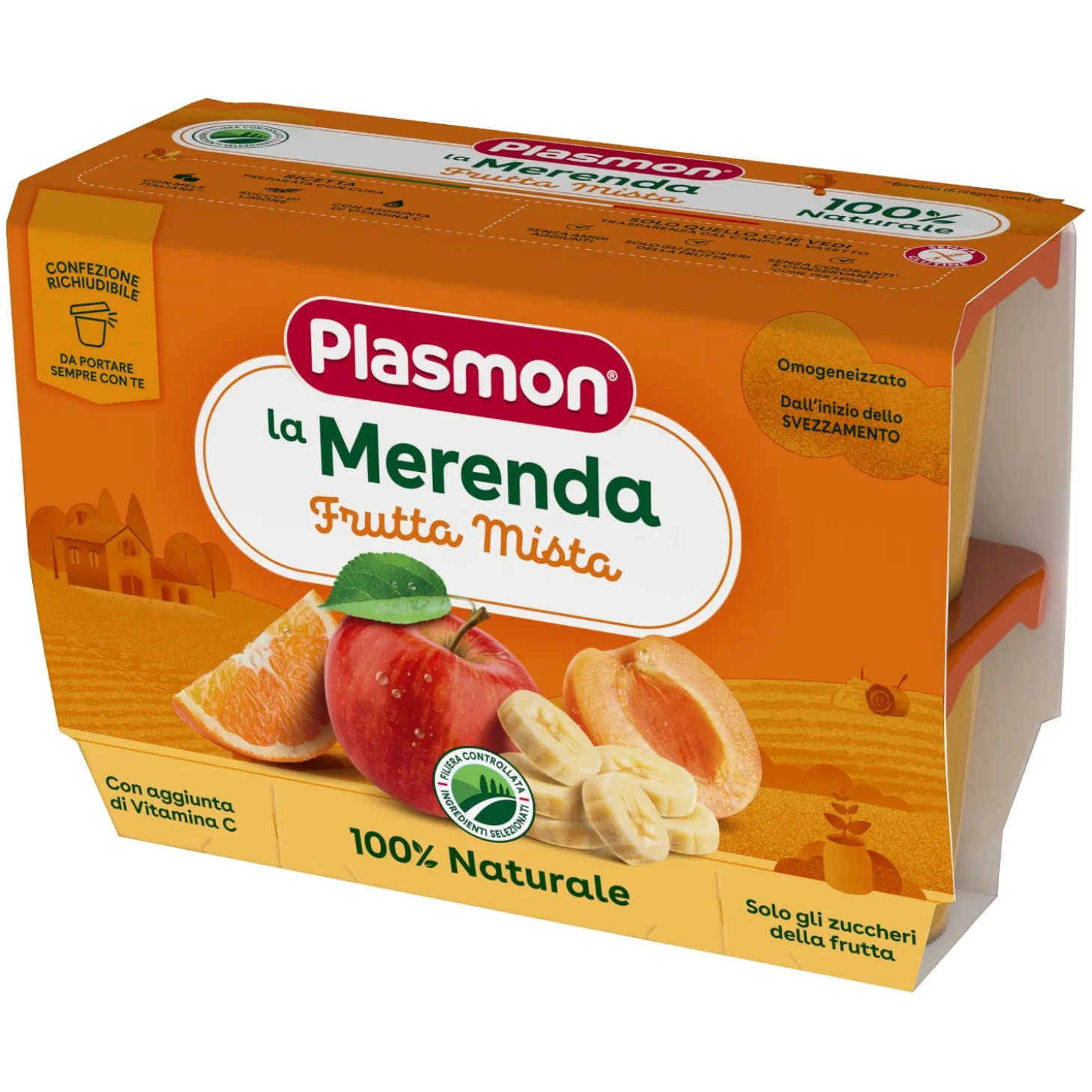 Sapori Di Natura Omogeneizzato Frutta Mista: Confezione 4x100 gr
