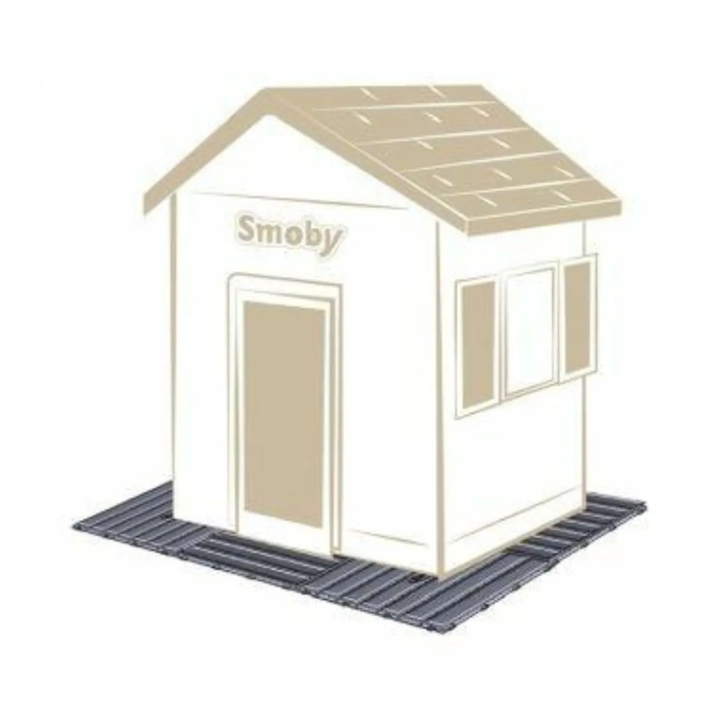 Set Di 6 Pannelli 45 X 45 Cm Per Pavimento Casette