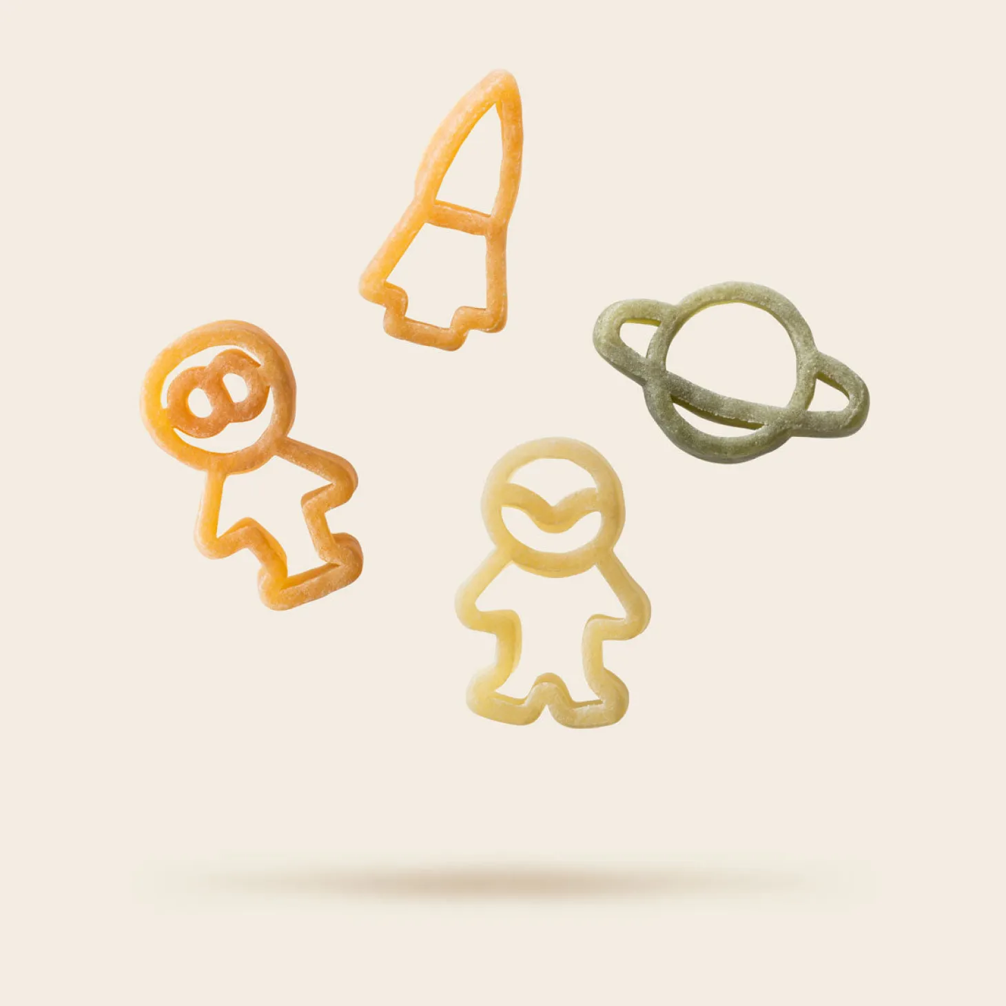 Space Pasta Tricolore Al Pomodoro e Spinaci: Confezione 200 gr