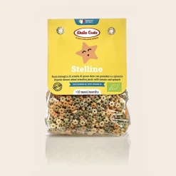 Stelline Pasta Tricolore Al Pomodoro e Spinaci: Confezione 200gr