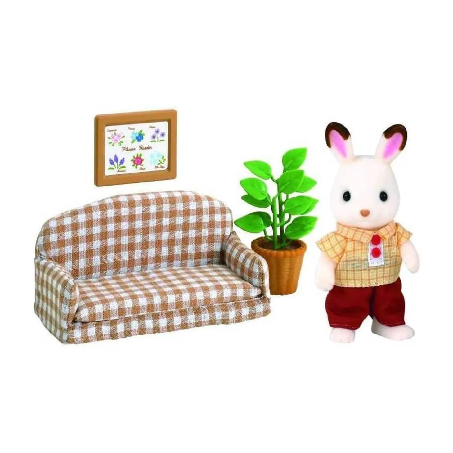 Sylvanian Families: Papà Coniglio Cioccolato E Divano