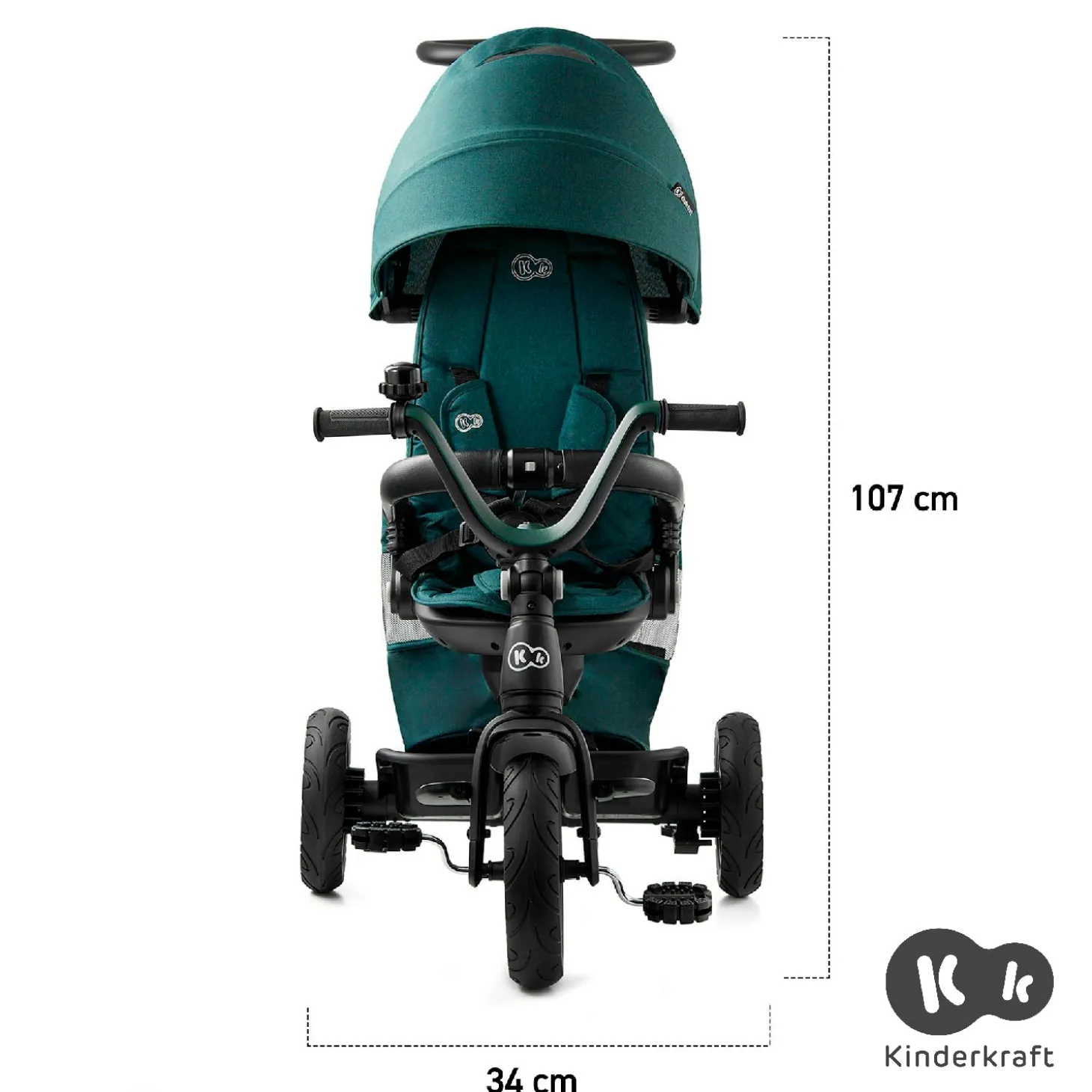 Triciclo EasyTwist da 9 mesi a 5 anni