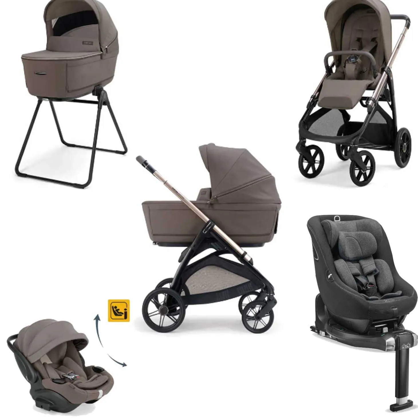 Trio Aptica 2026 Con Darwin Evo Recline Isize + Base Auto Darwin 360 + Darwin Next Stage