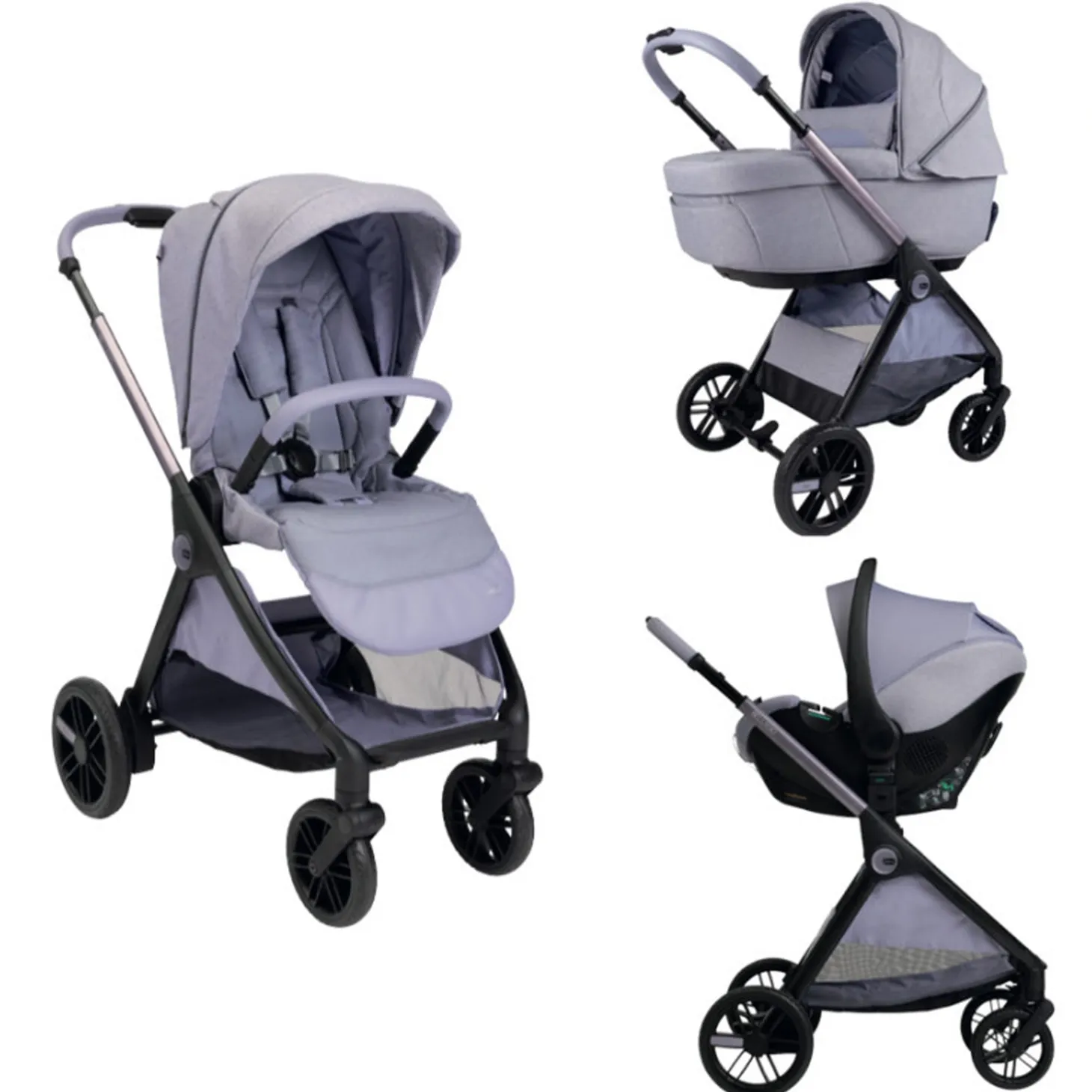 Trio Bellagio Comfort Con Seggiolino Auto Kory Isize Plus