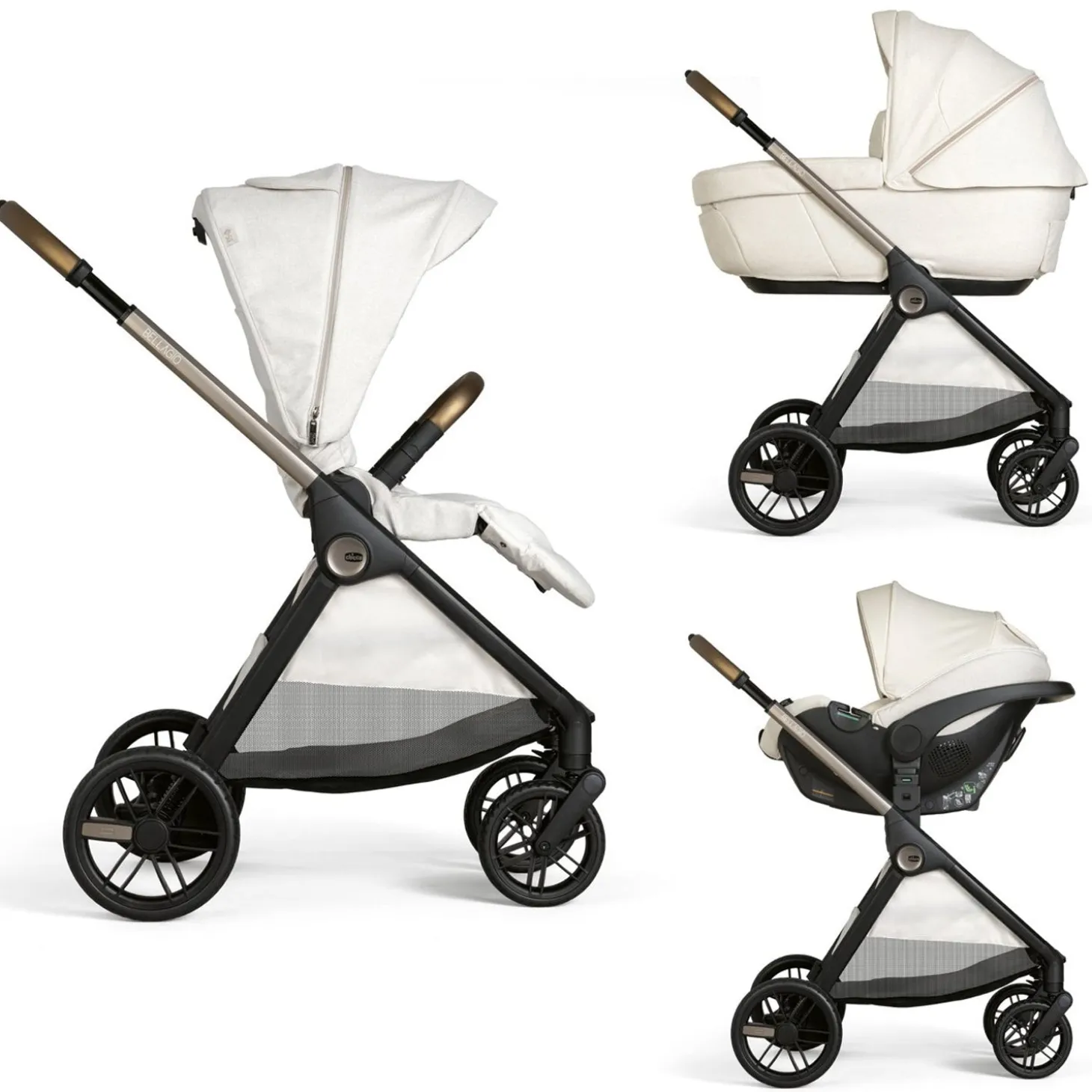 Trio Bellagio Comfort Con Seggiolino Auto Kory Isize Plus