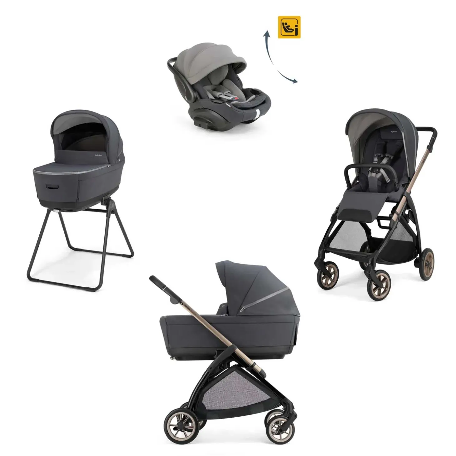 Trio Electa 2026 Con Seggiolino Auto Darwin Recline Evo Isize