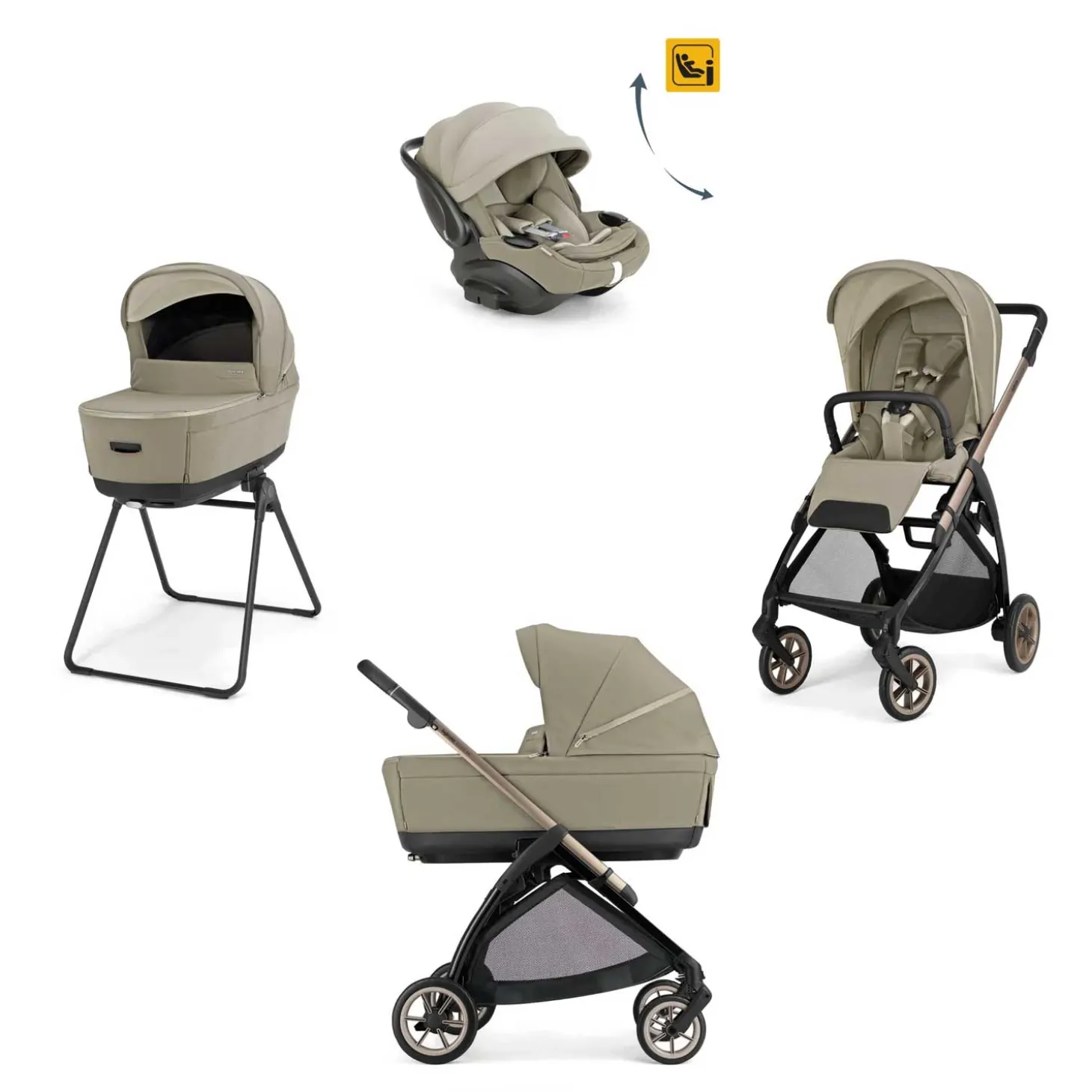 Trio Electa 2026 Con Seggiolino Auto Darwin Recline Evo Isize