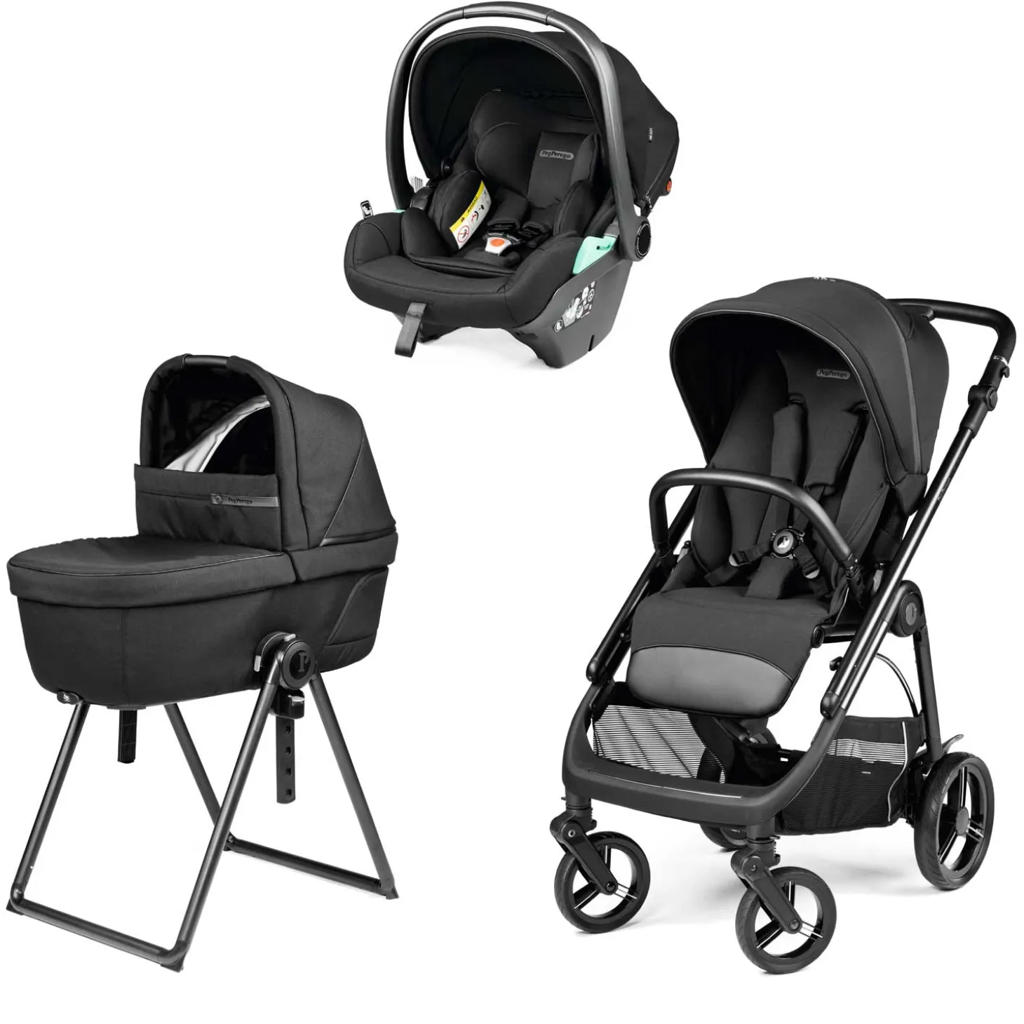 Trio Veloce New Con Culla Belvedere + Primo Viaggio Lounge Modular R129