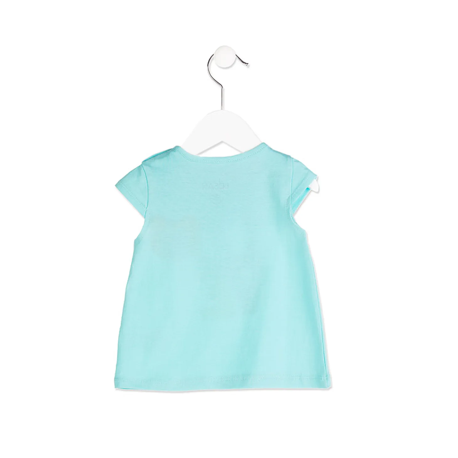T shirt Smanicata Baby Bimba Stampata Verde Acqua ULTIMA TAGLIA 3