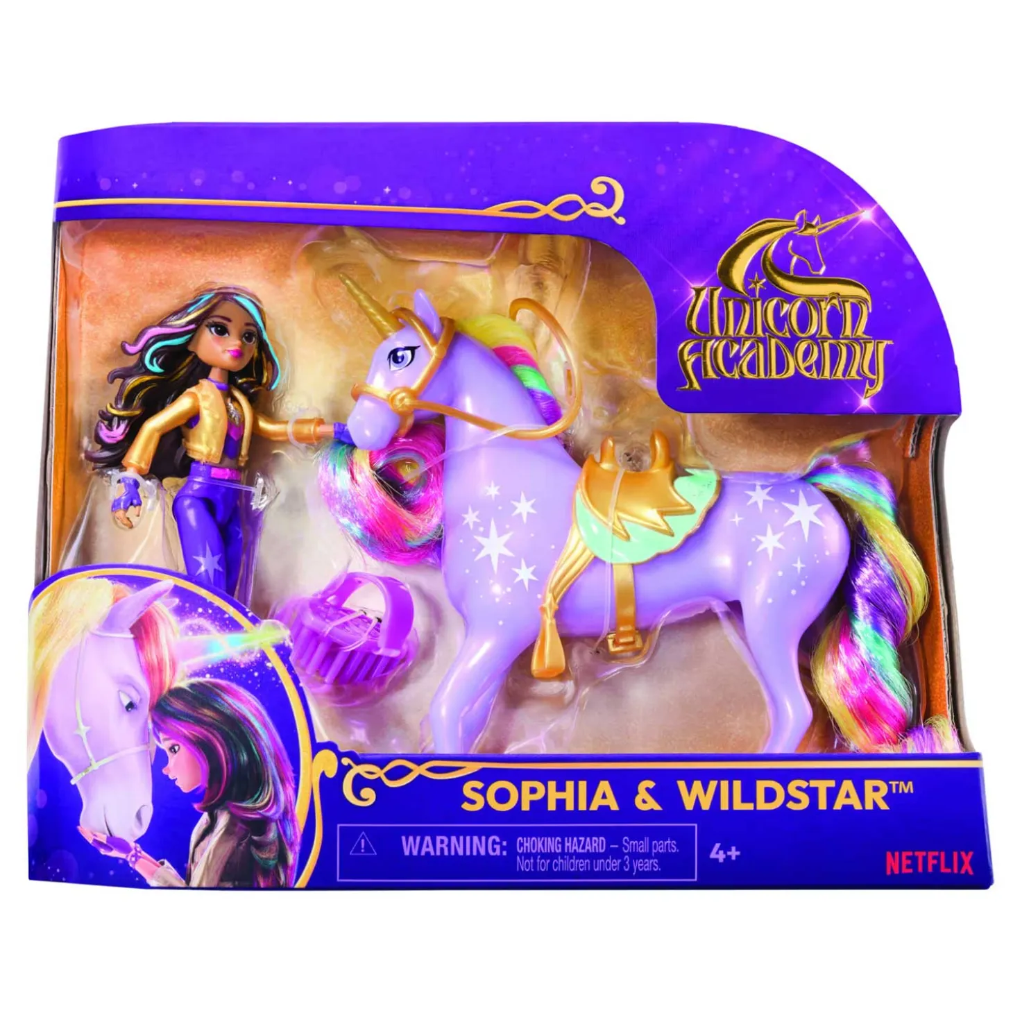Unicorn Academy Premium Fashion Doll Sophia Wildstar con luci, Suoni e Musica