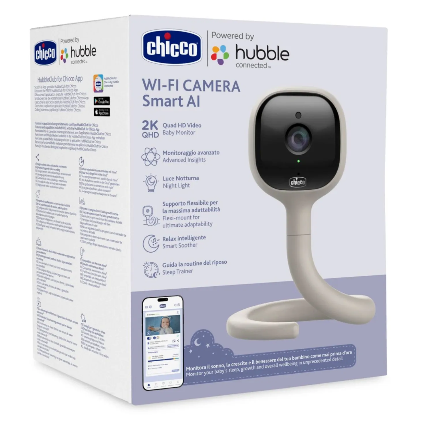 Video Baby Monitor Wi Fi Smart AI