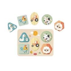 Wooden Musical Puzzle Farmers